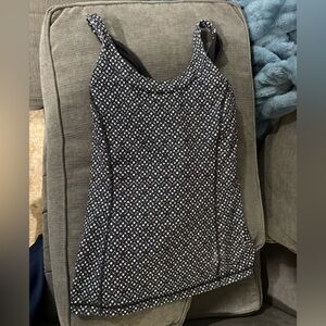 lululemon athletica Black and White Tank Top